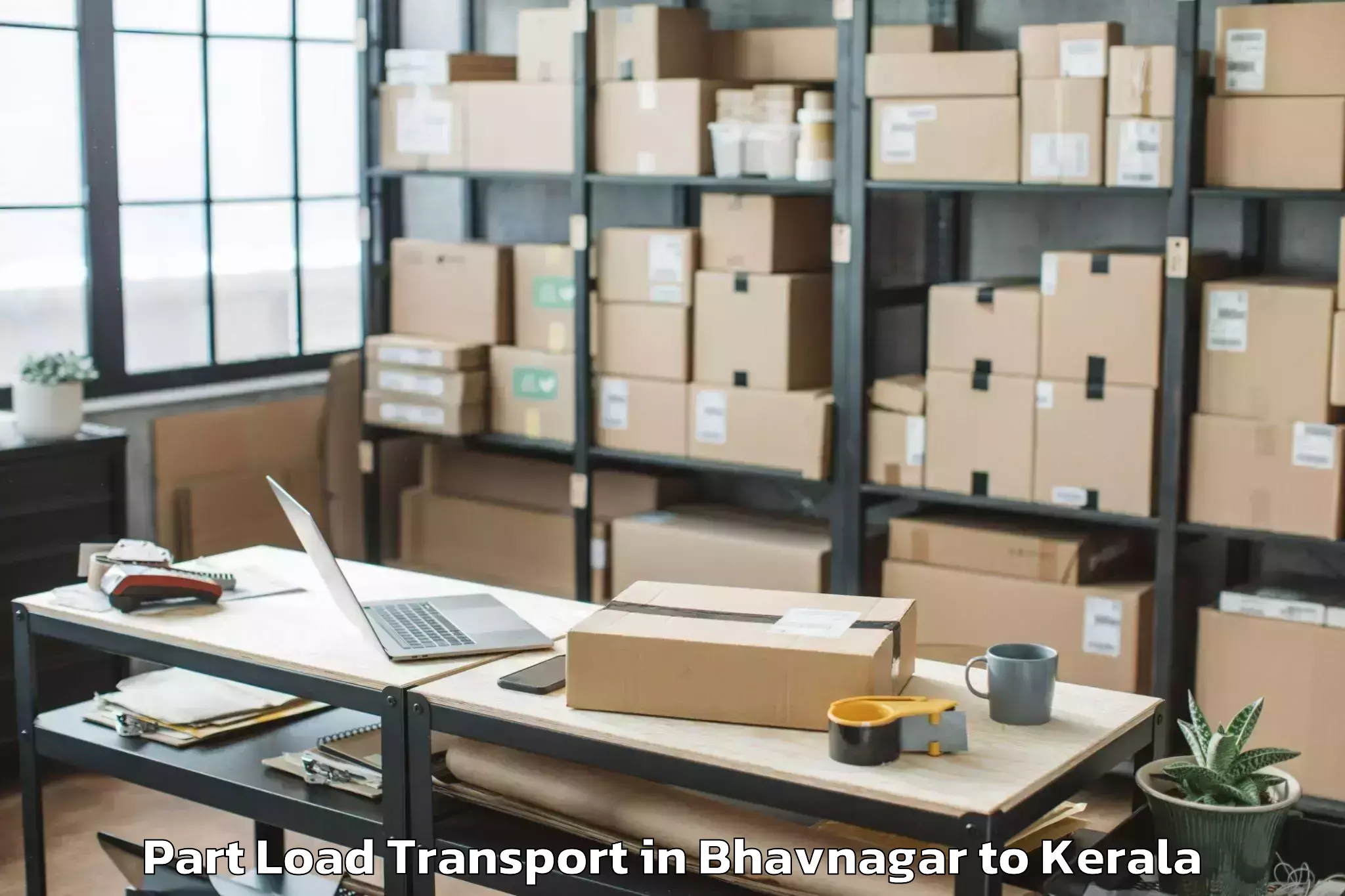 Top Bhavnagar to Changaroth Part Load Transport Available